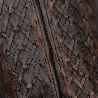 Brio Camel | Bota Vaquera Exótica de Piel de Pirarucu Veretta para Hombre