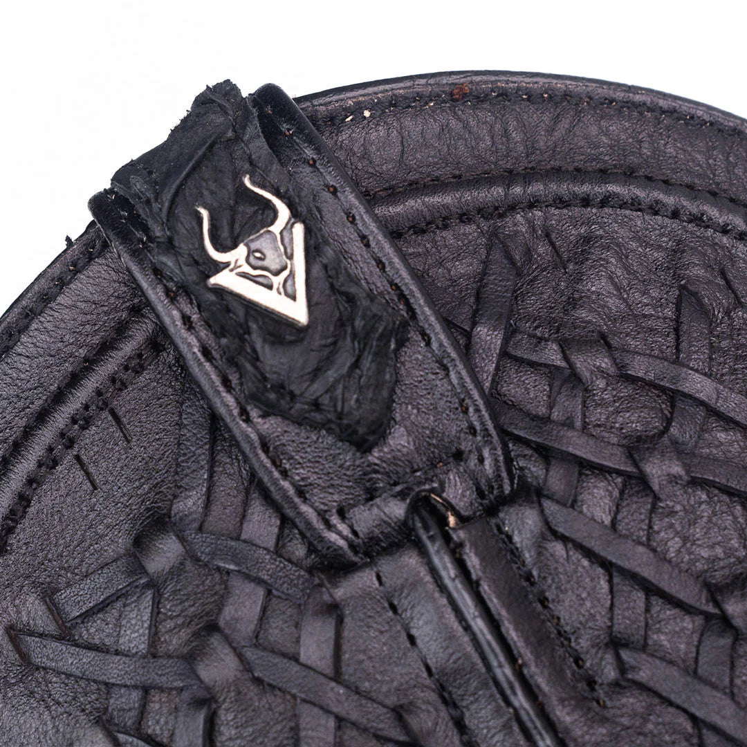 Brio Negro | Bota Vaquera Exótica de Piel de Pirarucu Veretta para Hombre