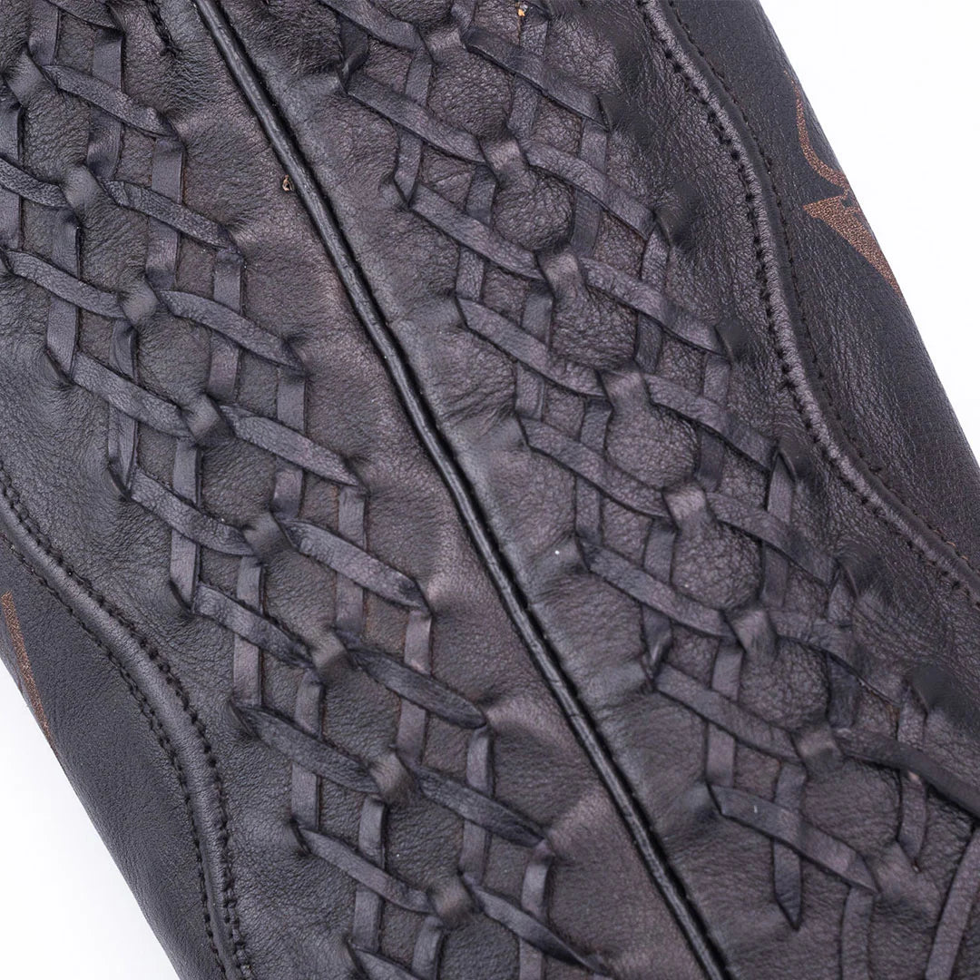 Brio Negro | Bota Vaquera Exótica de Piel de Pirarucu Veretta para Hombre