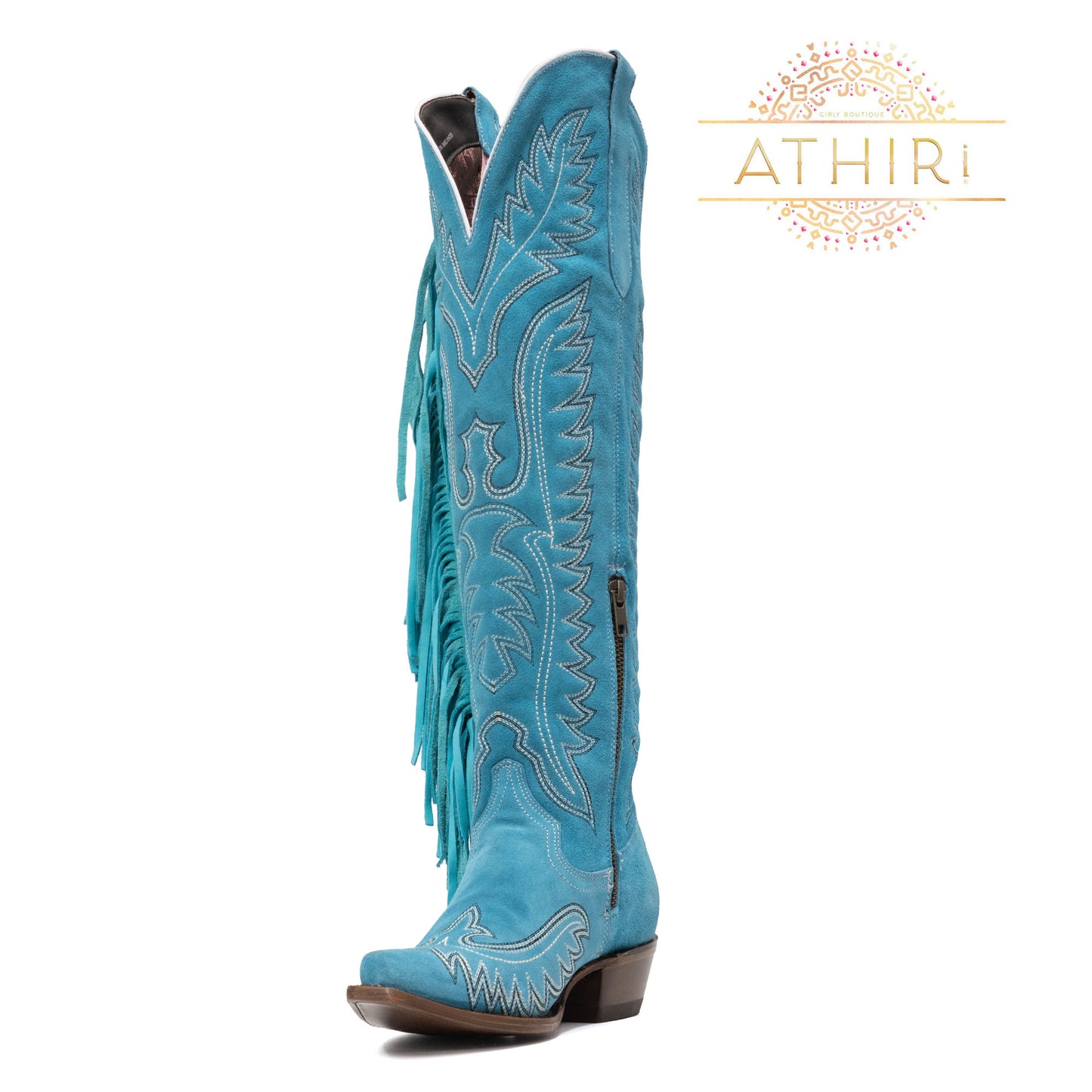 GAMUZA AZUL TURQUESA EST-47 CHLOE H-RETRO